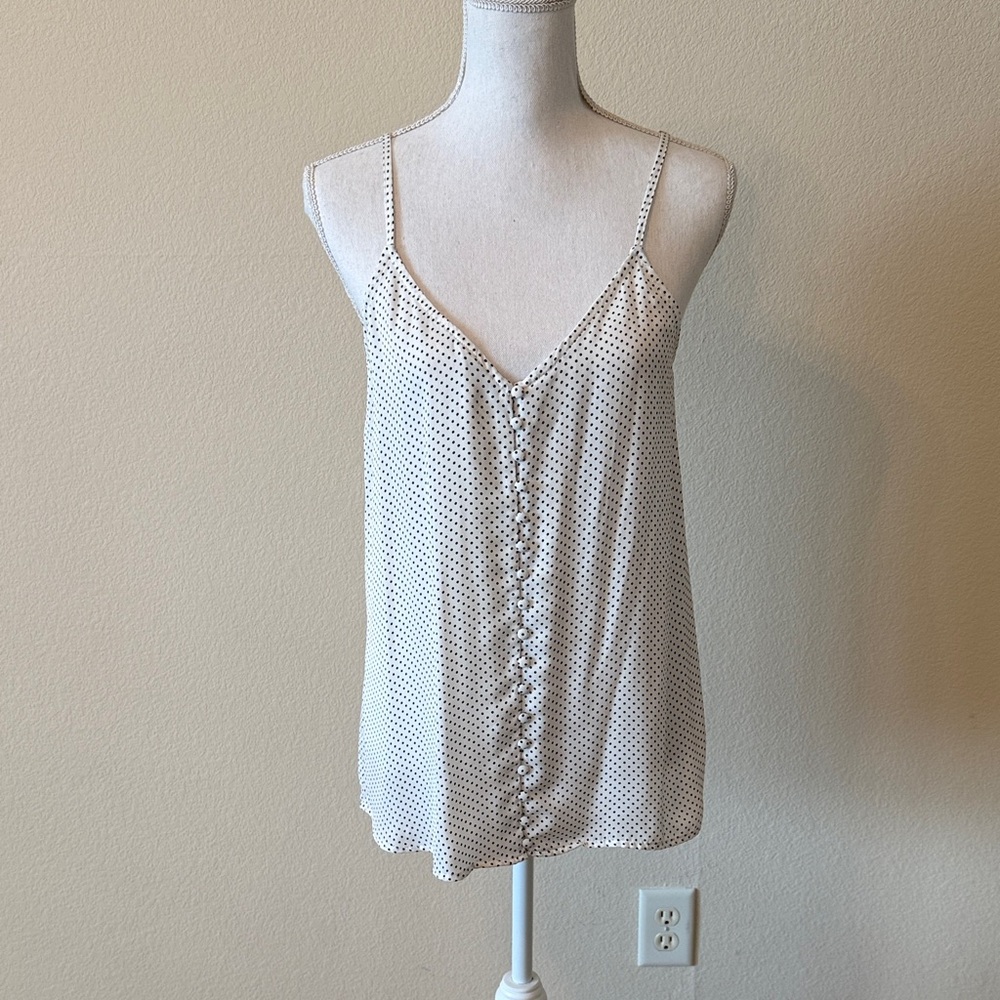 Staccato Black and Light Cream Polka Dot Cami